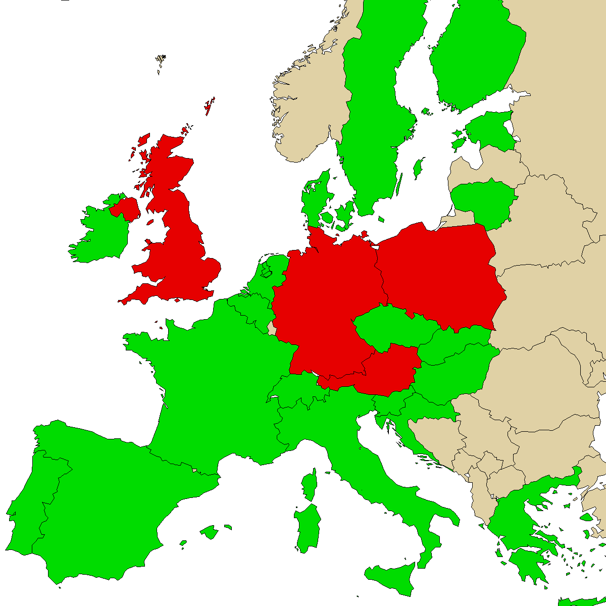 legal info map for our product Mephedrene, green are countries with no ban, red with ban, grey is unknown