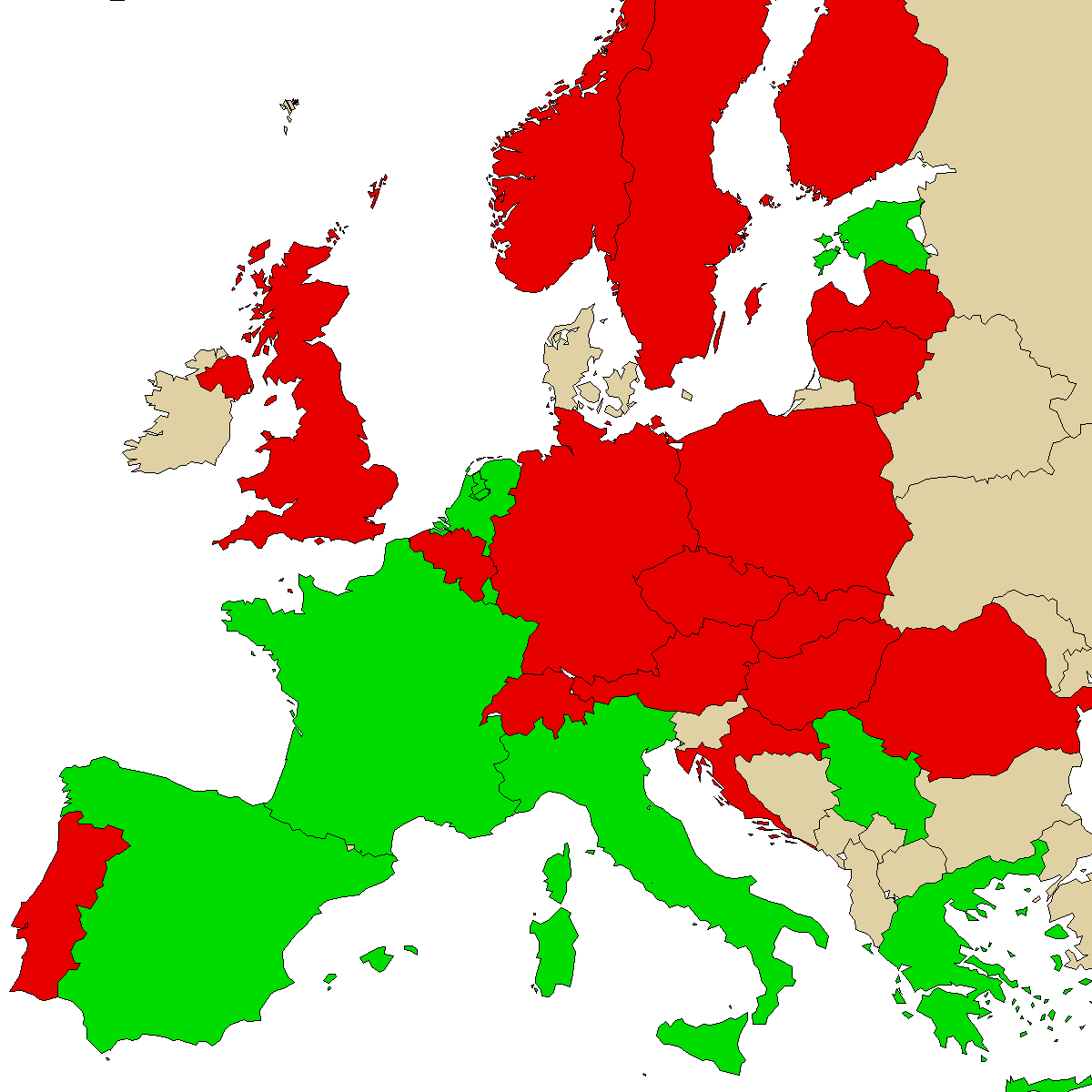legal info map for our product 4HO-MET, green are countries with no ban, red with ban, grey is unknown