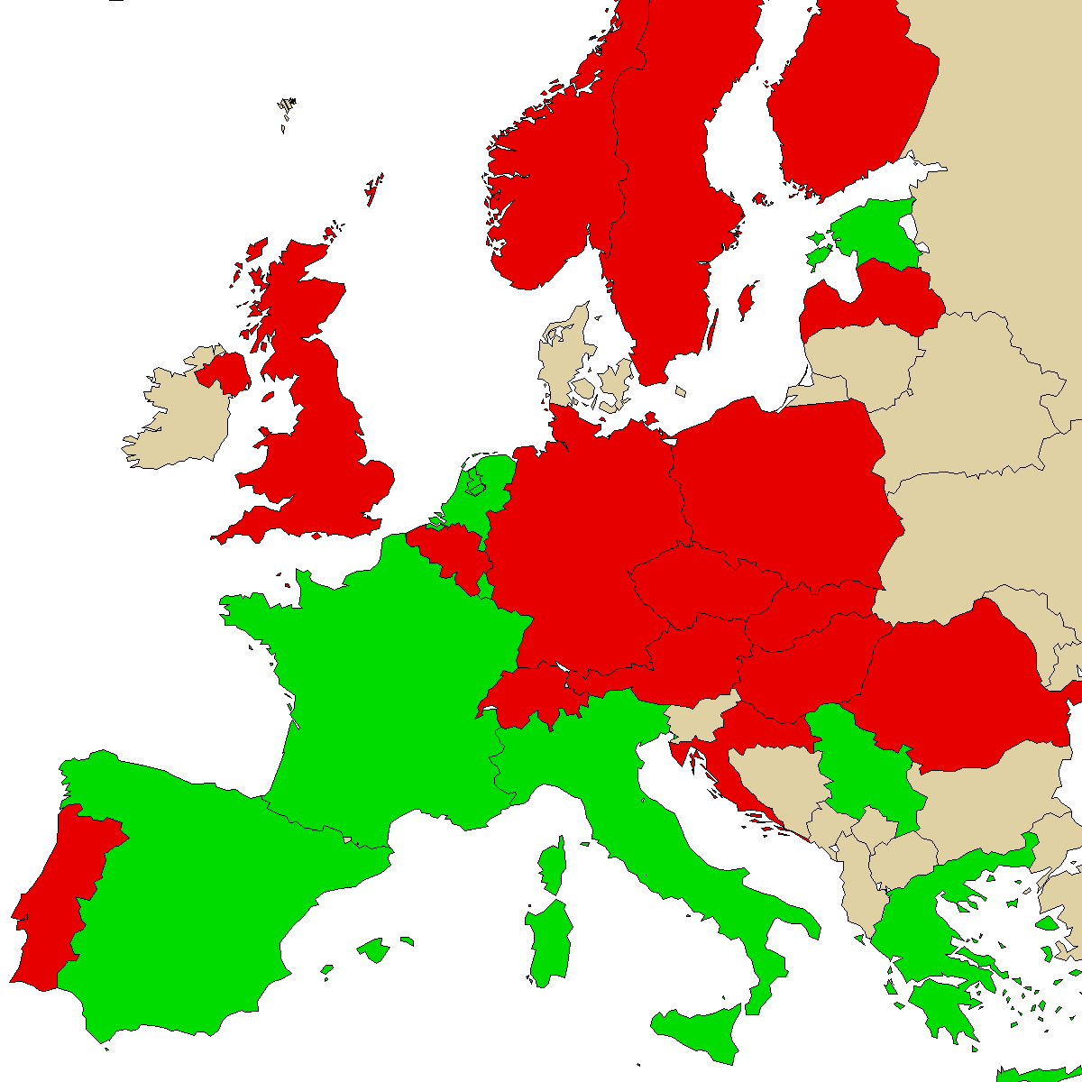 legal info map for our product 4HO-MET, green are countries with no ban, red with ban, grey is unknown