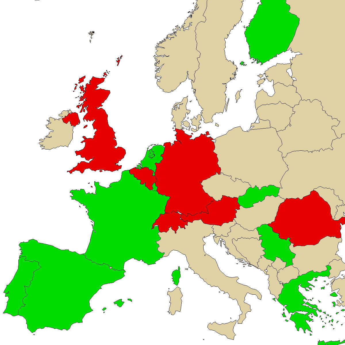 legal info map for our product 3MeP, green are countries where we found no ban, red with ban, grey is unknown
