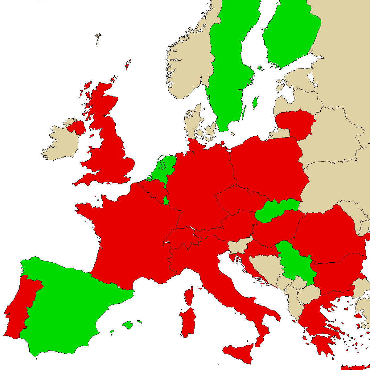 legal info map for our product 2MMC-pel, green are countries where we found no ban, red with ban, grey is unknown