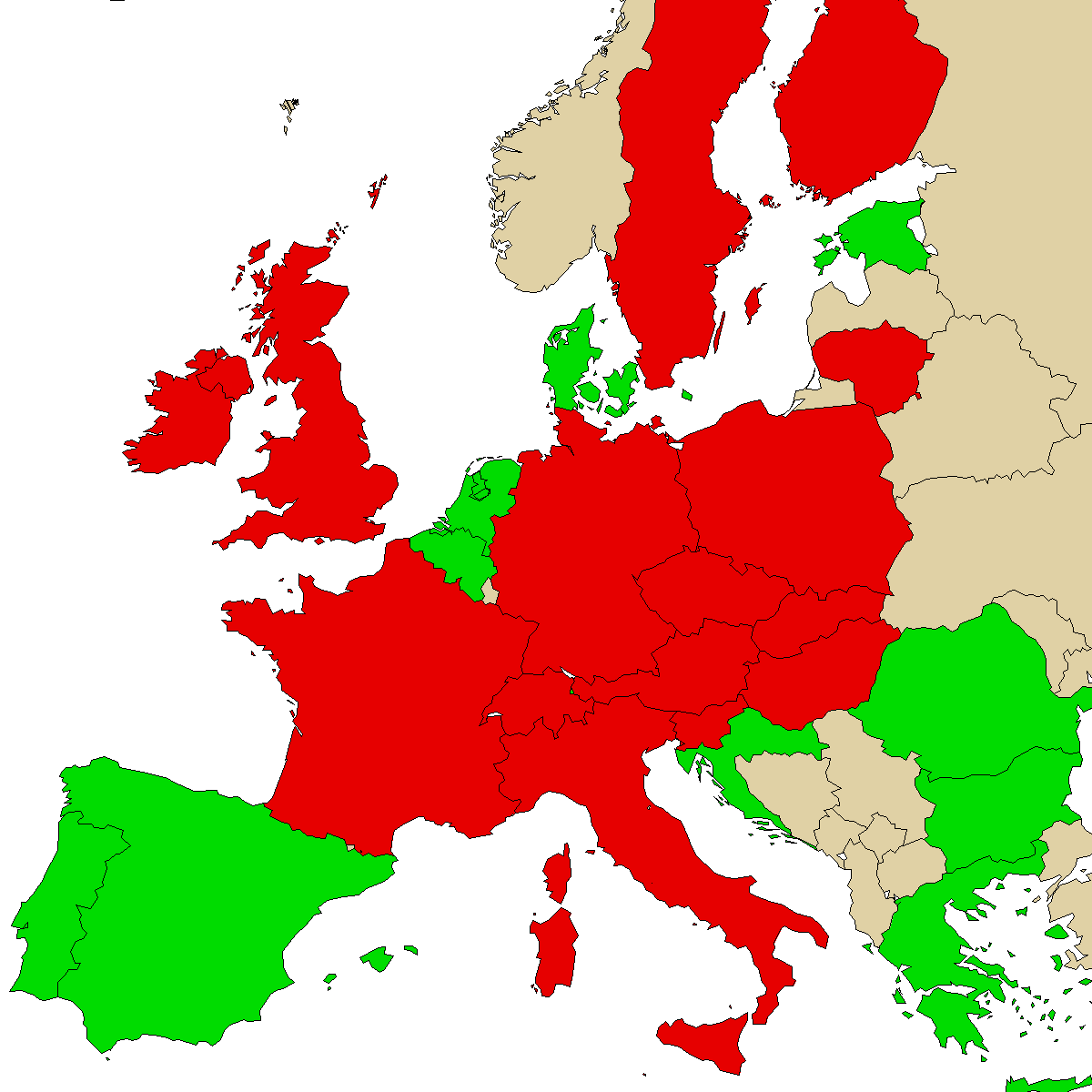 legal info map for our product 3CMC, green are countries with no ban, red with ban, grey is unknown