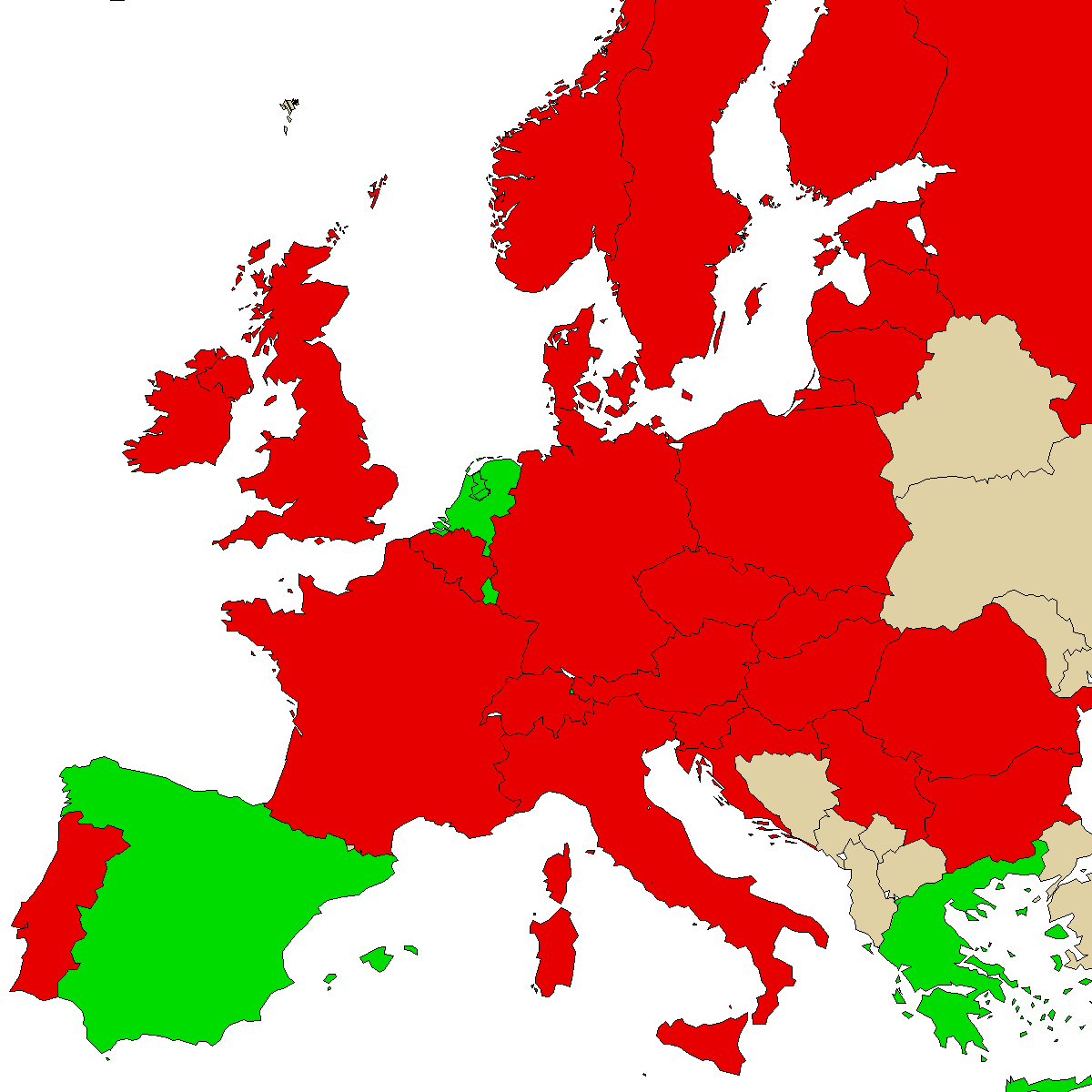 legal info map for our product 3MMC, green are countries where we found no ban, red with ban, grey is unknown