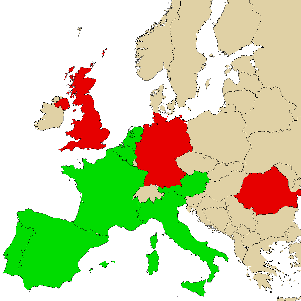 legal info map for our product DMC, green are countries with no ban, red with ban, grey is unknown