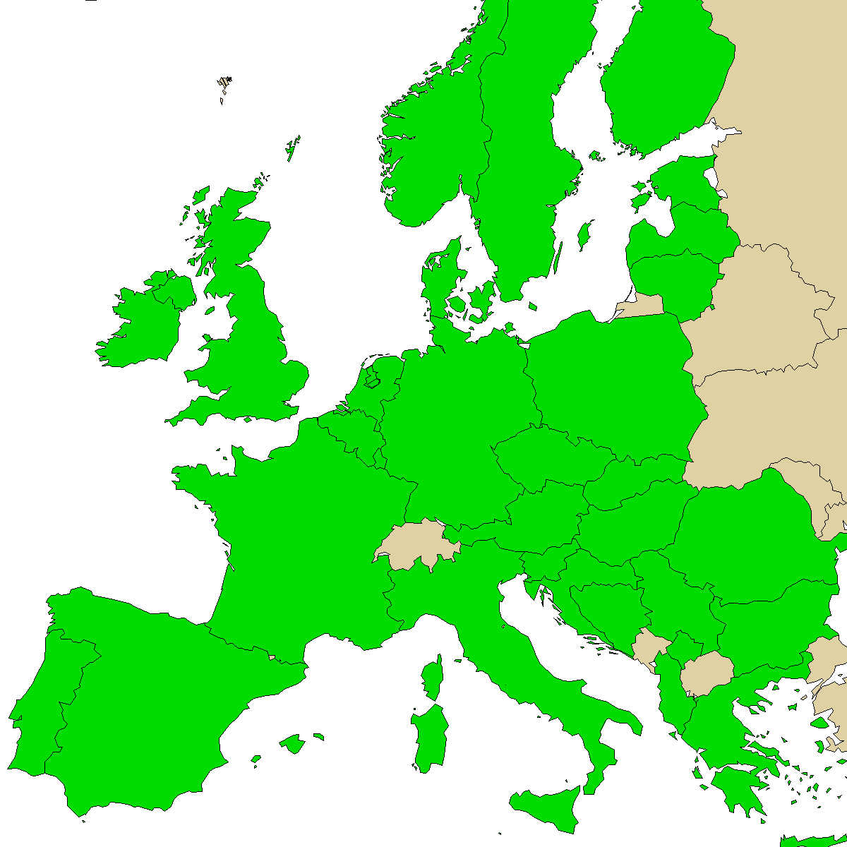 legal info map for our product CBD, green are countries where we found no ban, red with ban, grey is unknown