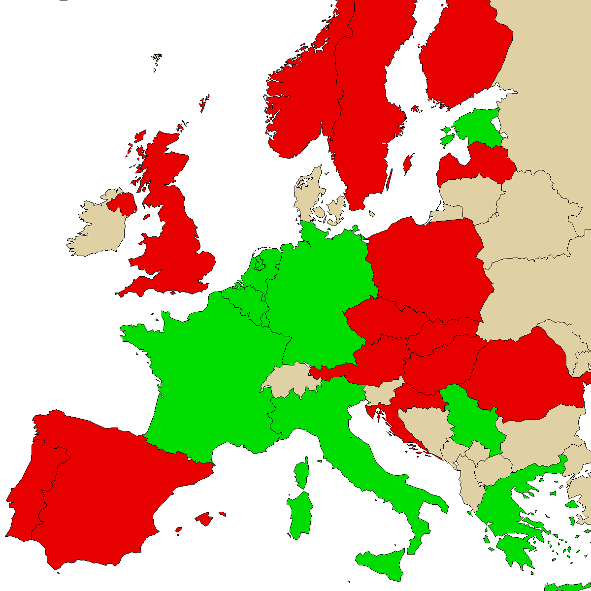 legal info map for our product 4HO-MET, green are countries with no ban, red with ban, grey is unknown