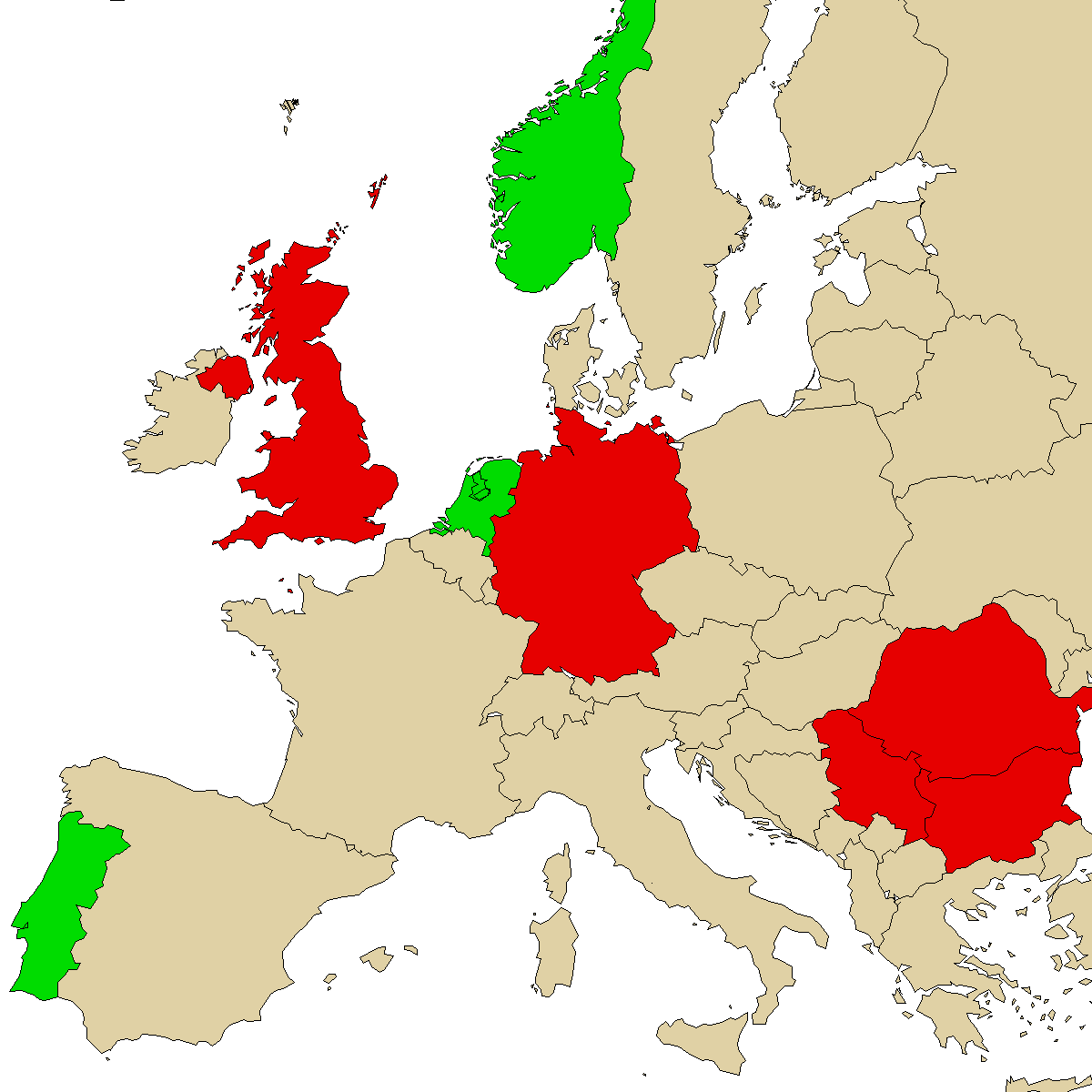 legal info map for our product 6APB, green are countries where we found no ban, red with ban, grey is unknown