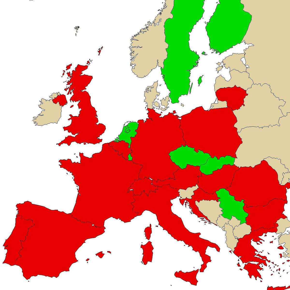 legal info map for our product 2MMC, green are countries where we found no ban, red with ban, grey is unknown
