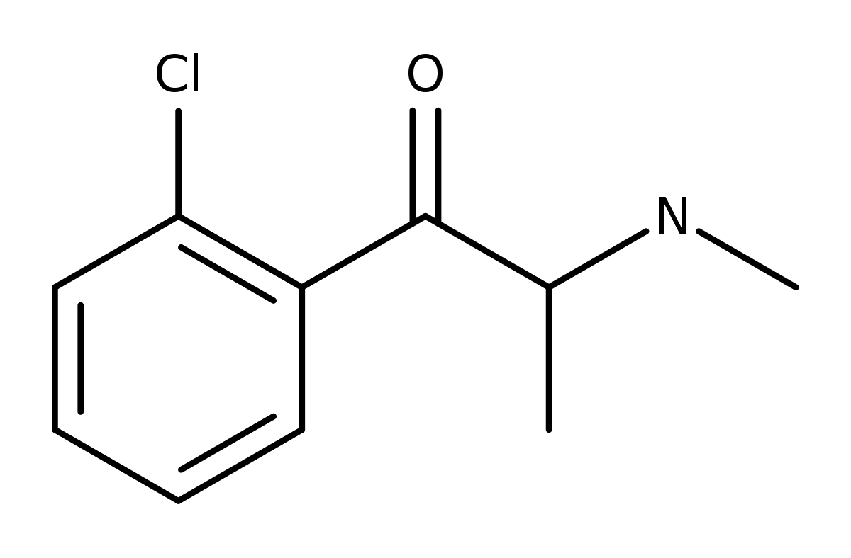 Chemical structure of 2CMC-pel