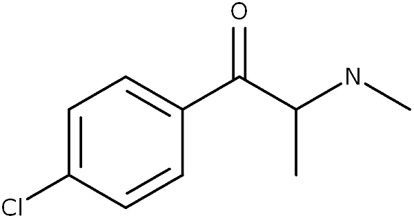 Chemical structure of 4CMC