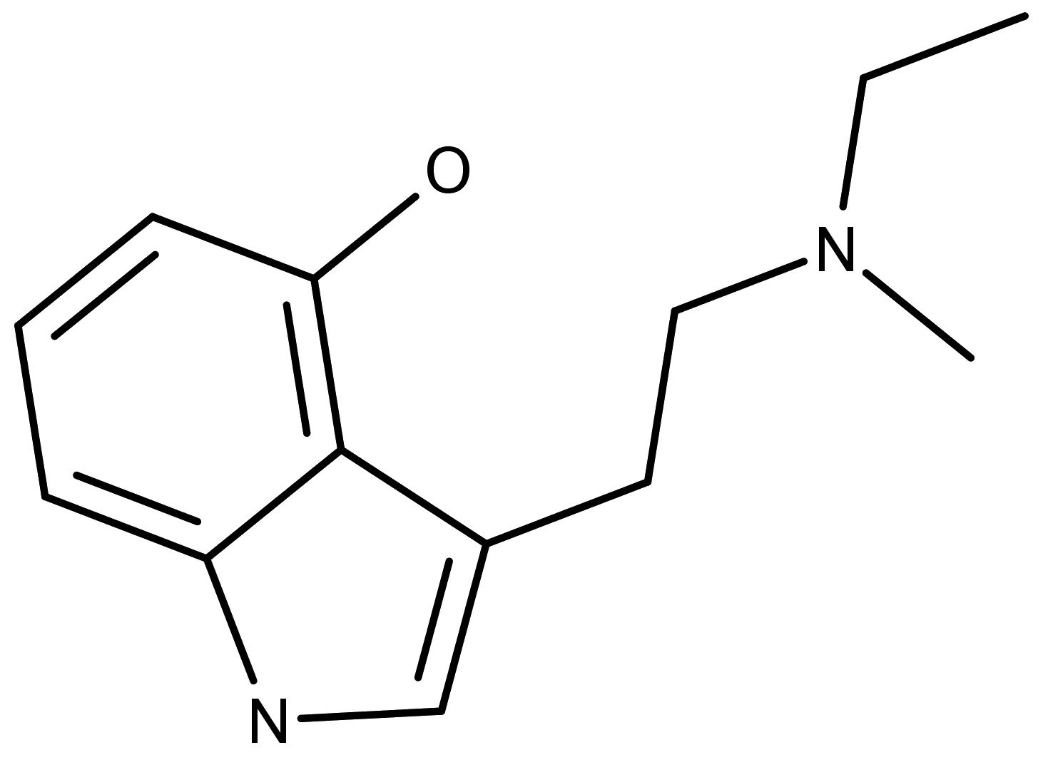 Chemical structure of 4HO-MET
