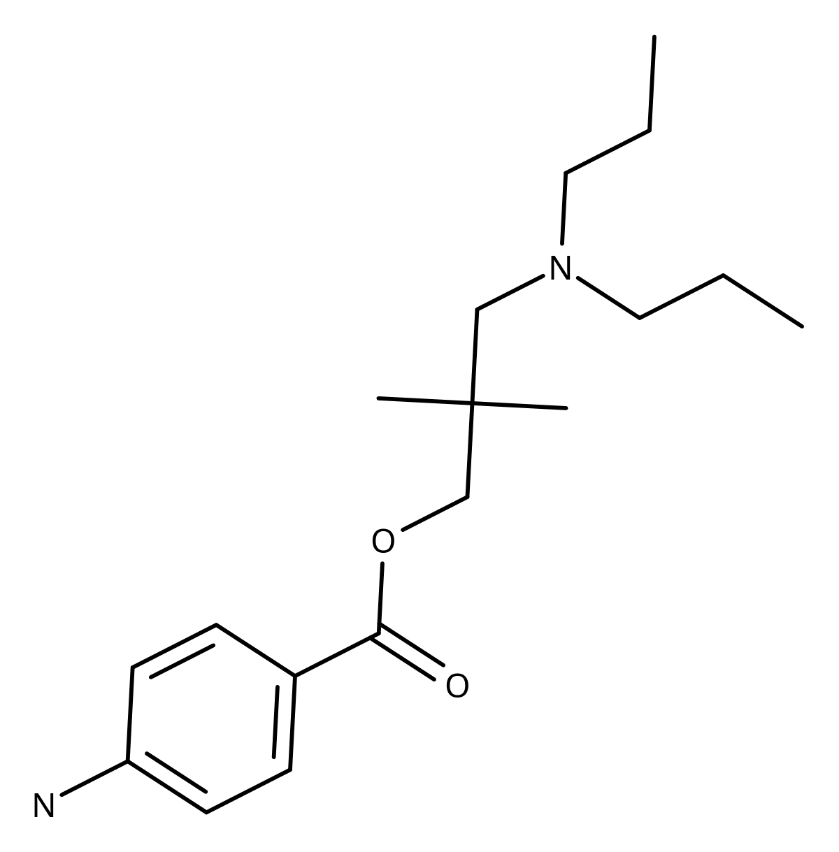 Chemical structure of DiCaine